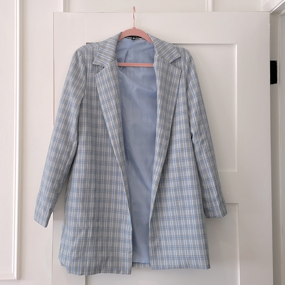 Baby Blue and Grey Suit